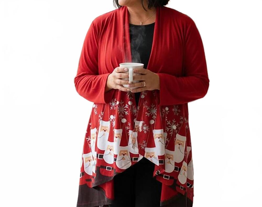 NEW MCCC SPORTSWEAR bowling pin santa kimono in red